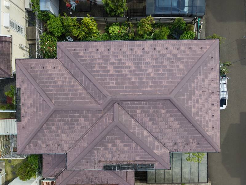 屋根ドローン画像