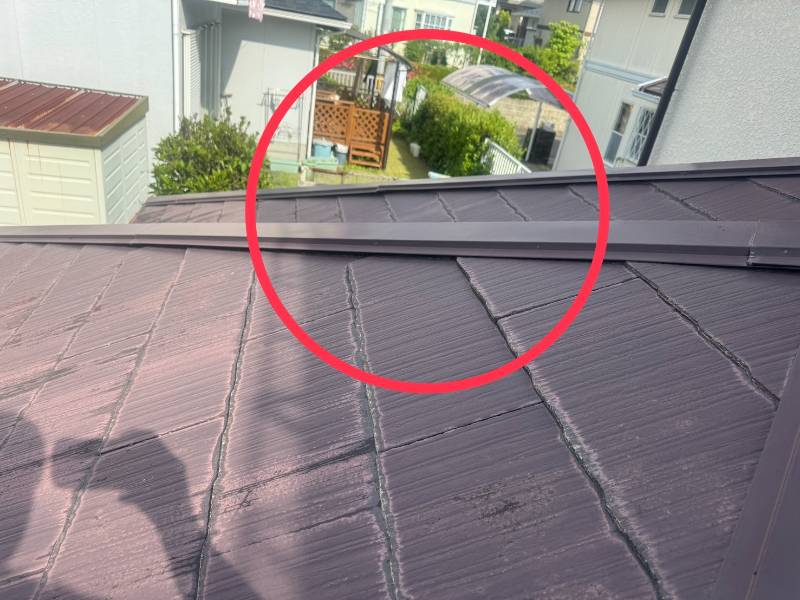 棟板金の浮き