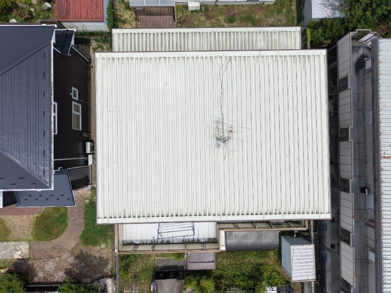 屋根ドローン画像