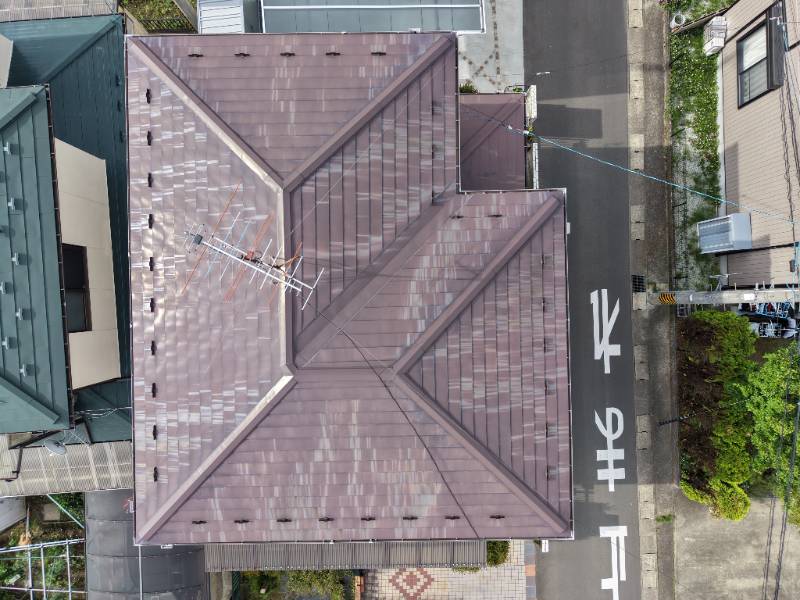 屋根ドローン画像