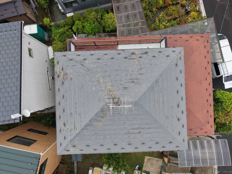 屋根ドローン画像