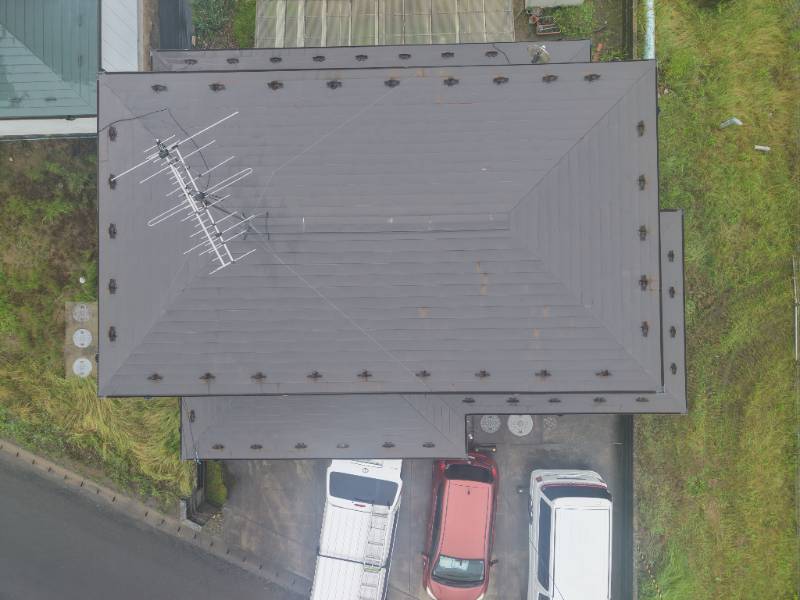 屋根ドローン画像