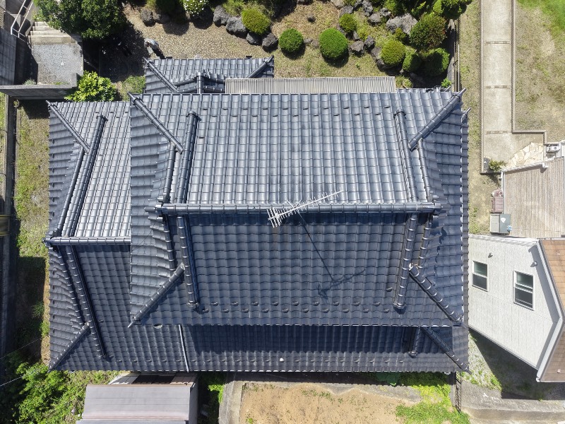 屋根ドローン画像
