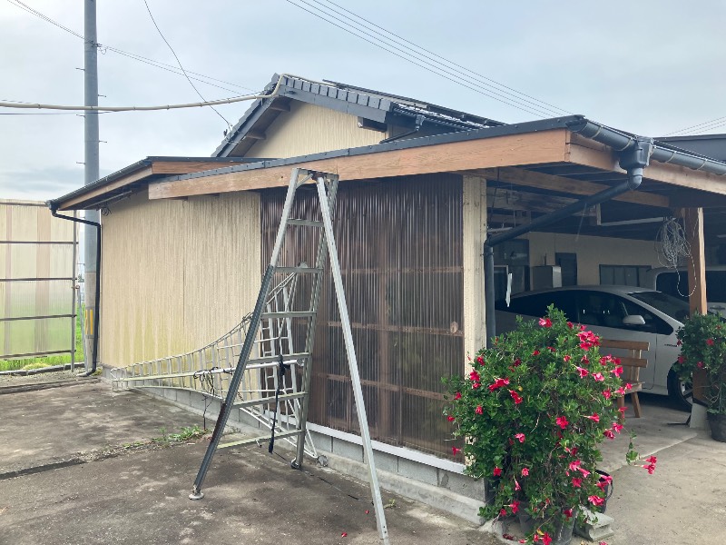 外壁(西面)