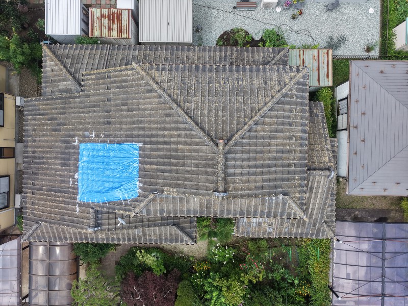 屋根ドローン画像
