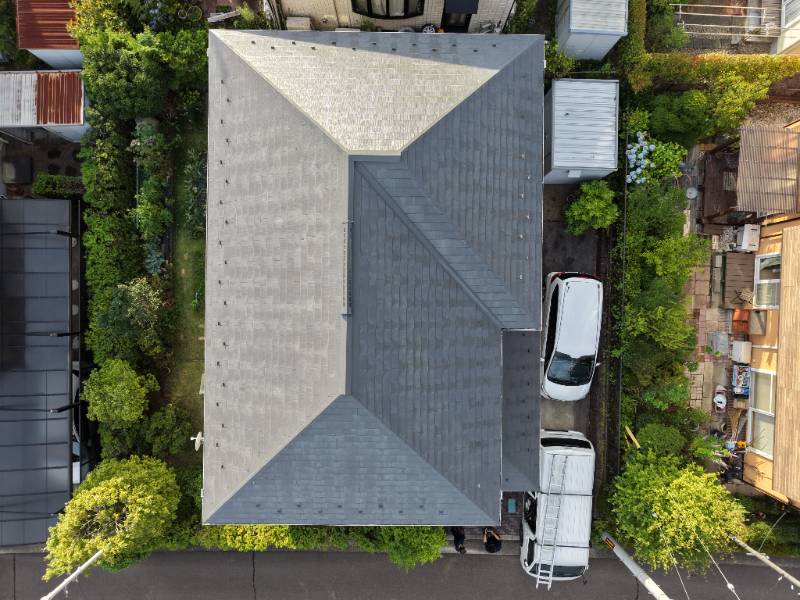 屋根ドローン画像