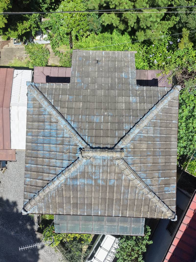 屋根ドローン画像