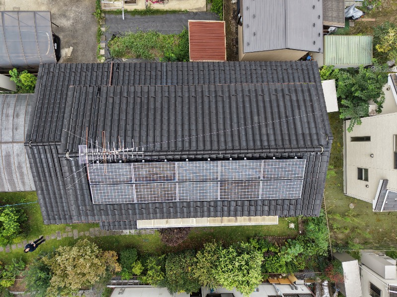 屋根ドローン画像