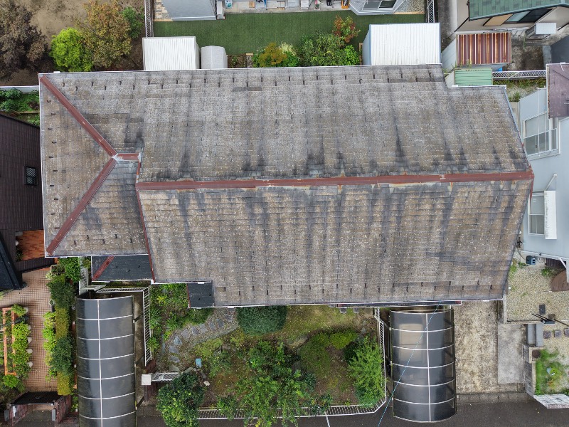 屋根ドローン画像