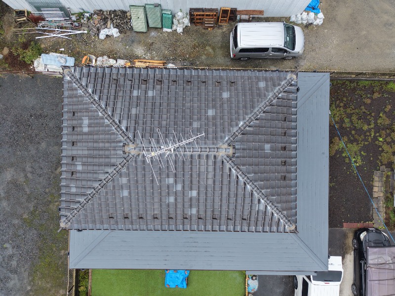屋根ドローン画像