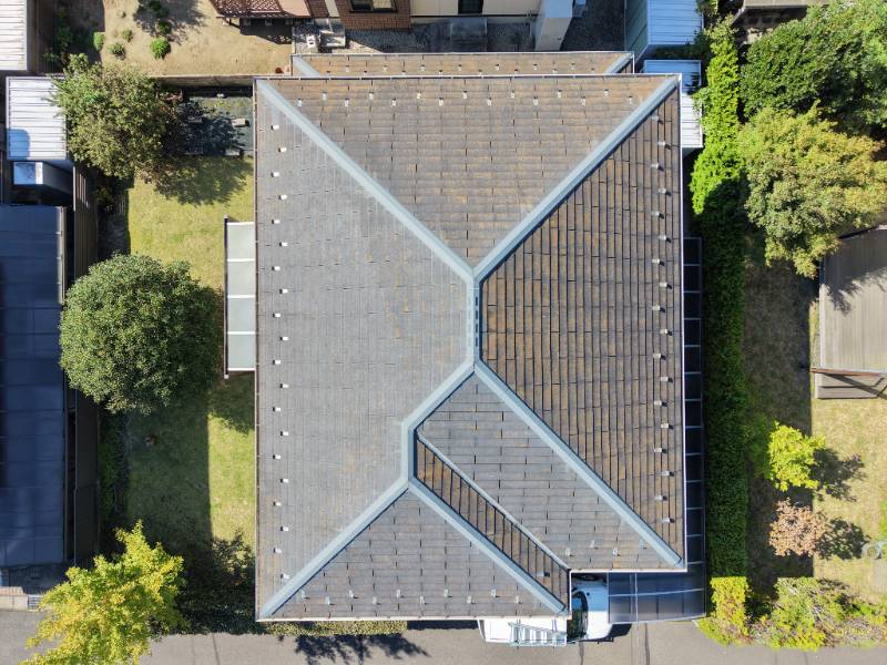 屋根ドローン画像