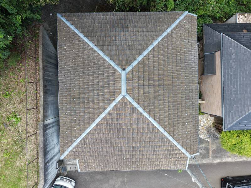 屋根ドローン画像
