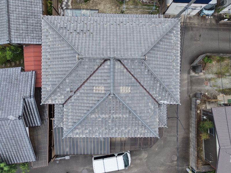 屋根ドローン画像