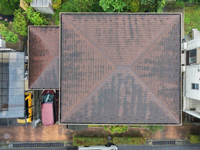 屋根ドローン画像
