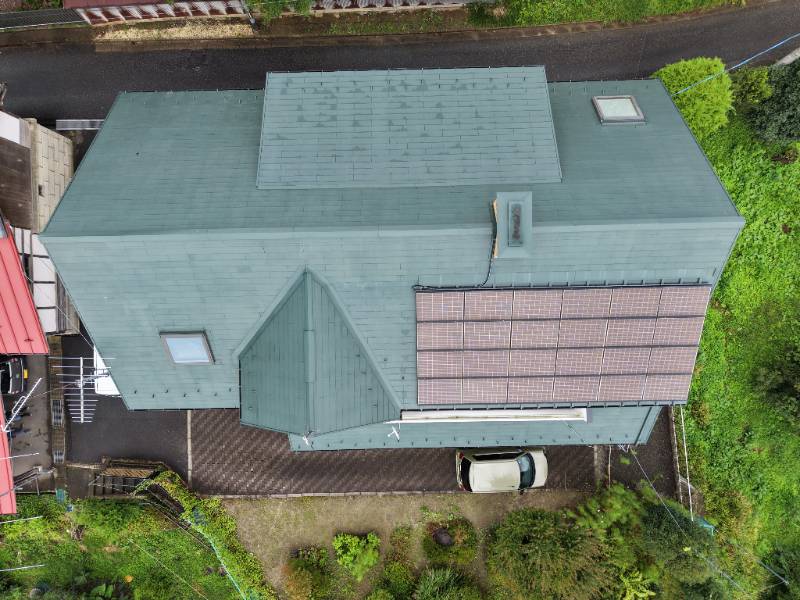 屋根ドローン画像