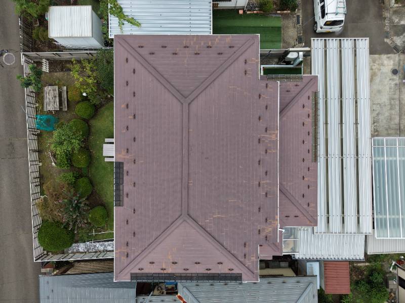 屋根ドローン画像
