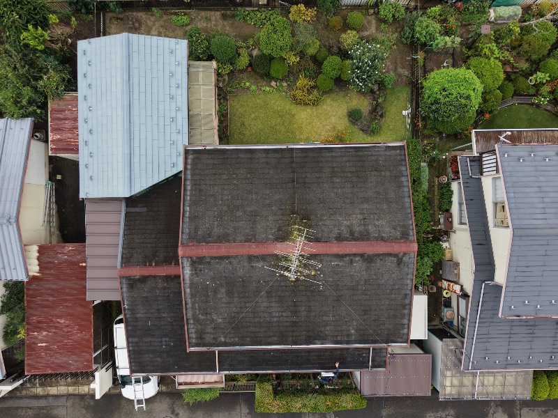 屋根ドローン画像